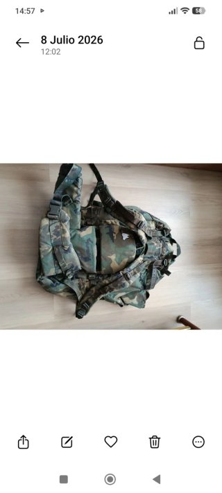 Mochila militar.