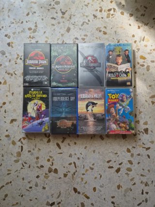 Lote 8 Películas VHS: Jurassic Park, Toy Story y m