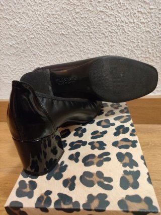 Zapatos de Salón Negros de Piel