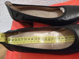 Zapatos de Salón Negros de Piel