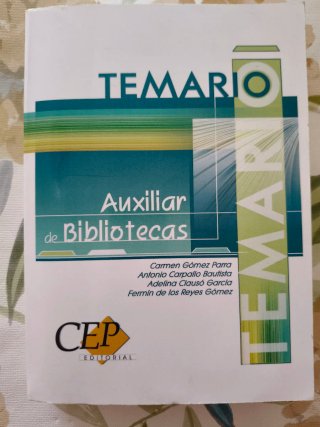 Auxiliares de bibliotecas - Temario