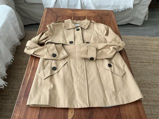 Gabardina Zara Beige Talla XS