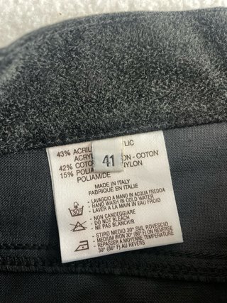 Pantalones Versace Pelo Negros Talla 41