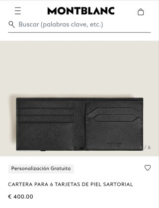 Cartera Montblanc Negra