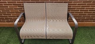 Conjunto salón jardín 2 sillones, sofá y mesa