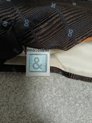 Cravatta Dolce & Gabbana DG Marrone vintage