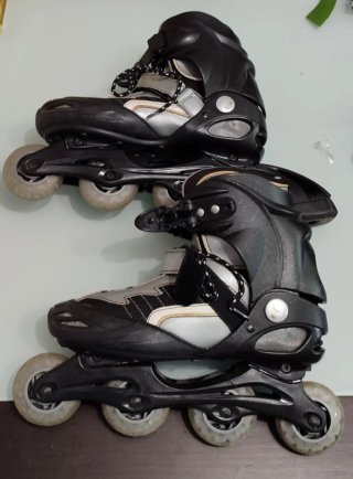 Set de Patines en Línea, Protecciones y Casco