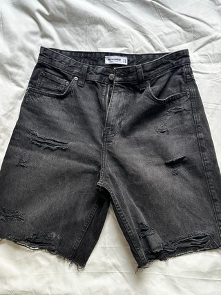 Bermuda Vaquera Negra Pull&Bear