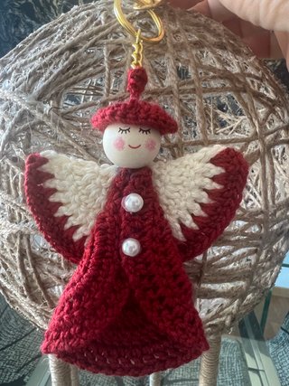 Llavero Angelito Tejido a Mano