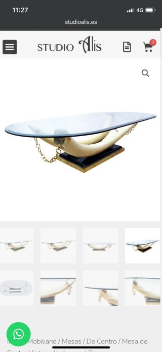 Mesa de Centro Vintage Hollywood Regency