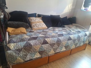 Cama nido 90 madera con cajones somier y colchón