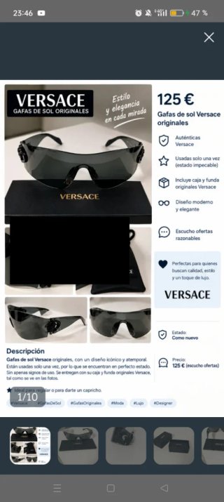 Gafas de sol Versace VE2180 originales detalles me