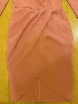 Vestido rosa mujer