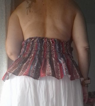 Blusa Estampada con Fruncido