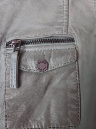 Oakwood Genuine Leather Jacket Size S Jade Green