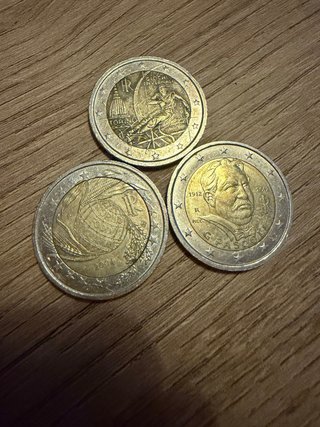 Lote 3 Monedas de 2€ Italia