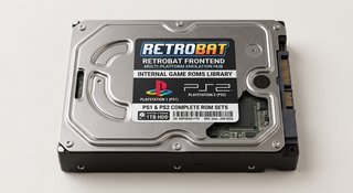 Hard Disk Esterno Retrogaming PS1 PS2 1TB