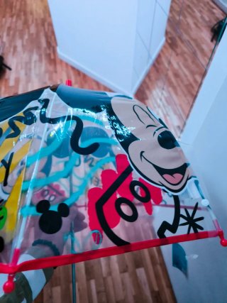 Paraguas Disney Mickey Mouse Transparente