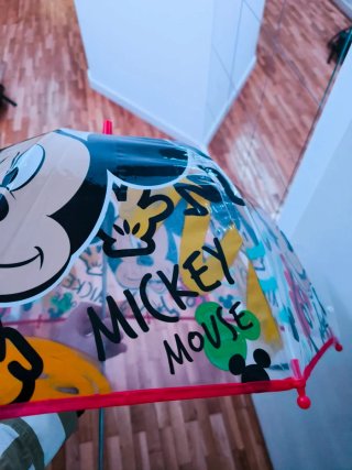 Paraguas Disney Mickey Mouse Transparente