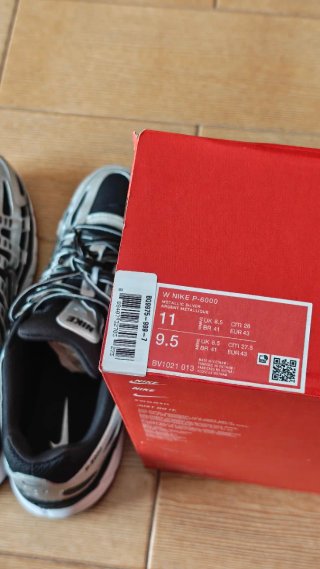 Nike P-6000 Metallic Silver 43