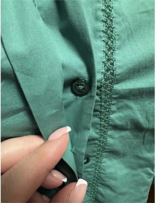 Camisa Verde Carolina Herrera Talla M