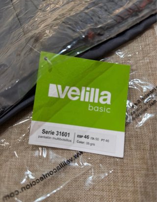 Pantalón Laboral Velilla Gris Talla 46