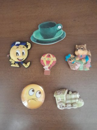 Set di 5 calamite per frigorifero