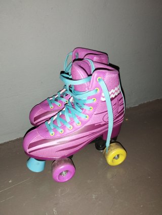 Patines de 4 Ruedas Rosa