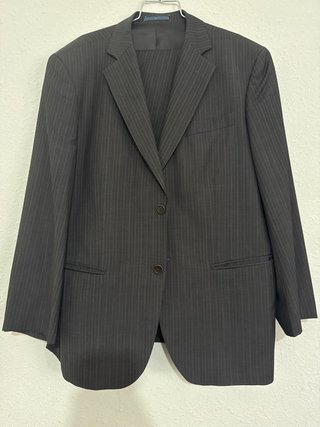 Traje Caramelo Talla 52 Rayas