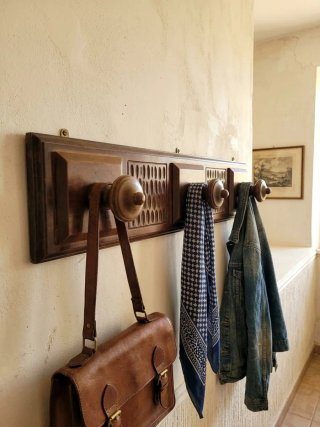 Perchero de Pared de Madera