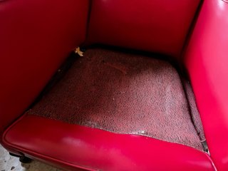 2 Sillones Vintage Rojos. Regalo.