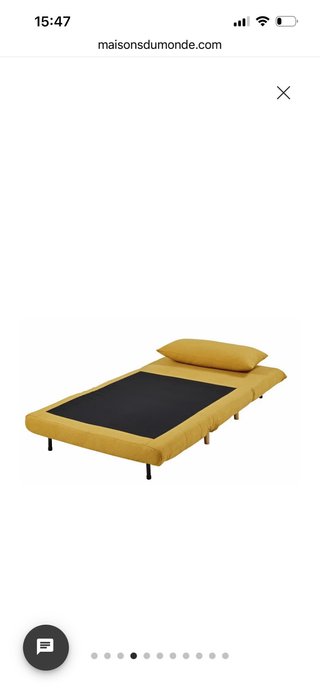 Sillón cama clic clac mostaza