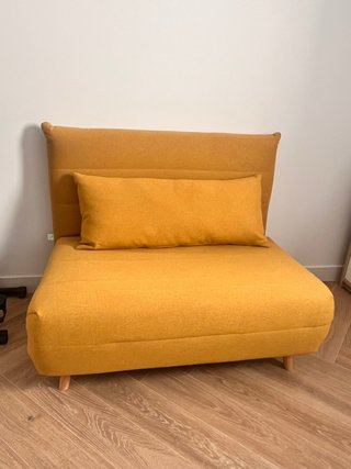 Sillón cama clic clac mostaza