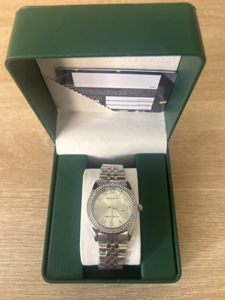 Reloj PREDRIC plateado con pedrería