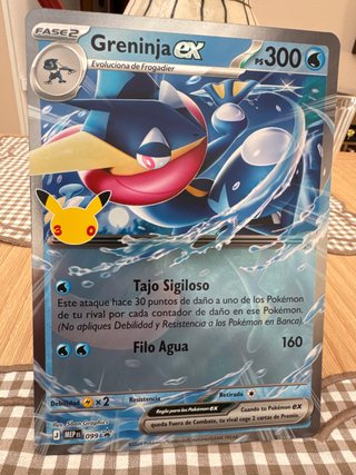 Greninja EX Pokemon 30 Aniversario Jumbo