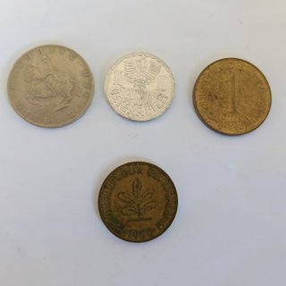 Lote de 4 Monedas Antiguas Austria y Alemania.