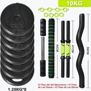 Kit Mancuernas Ajustables 10kg