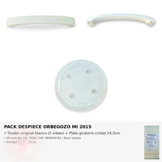 Pack Repuestos Microondas Orbegozo MI 2015