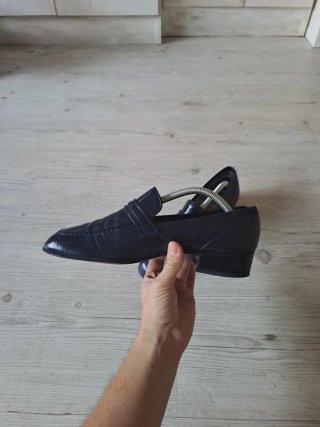 Zapatos de Cuero Azul