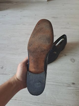 Zapatos de Cuero Azul