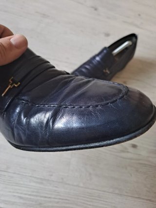 Zapatos de Cuero Azul