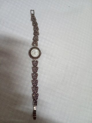 Reloj Antiguo de Plata y marcasitas