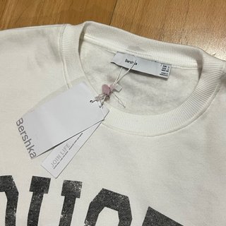 Sudadera Bershka Blanca Talla L