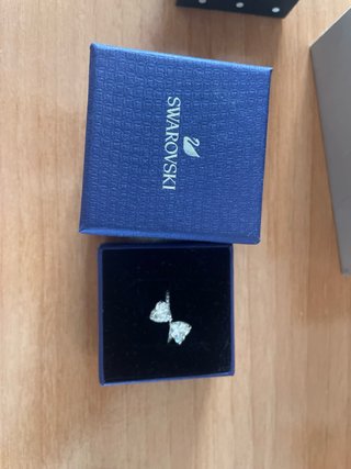 Anillo Swarovski dos corazones