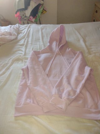 Sudadera rosa con capucha