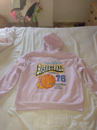 Sudadera rosa con capucha