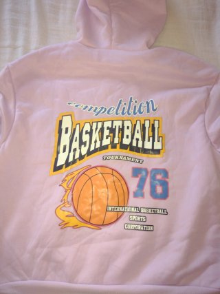 Sudadera rosa con capucha