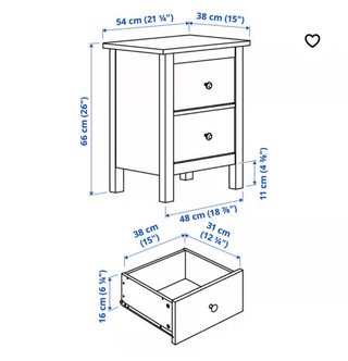 Mesa de Noche IKEA Blanca