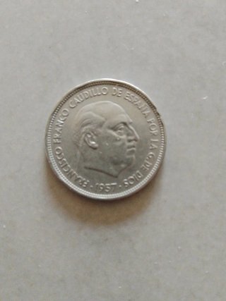 Moneda 50 Pesetas Franco 1957 Estrella 71