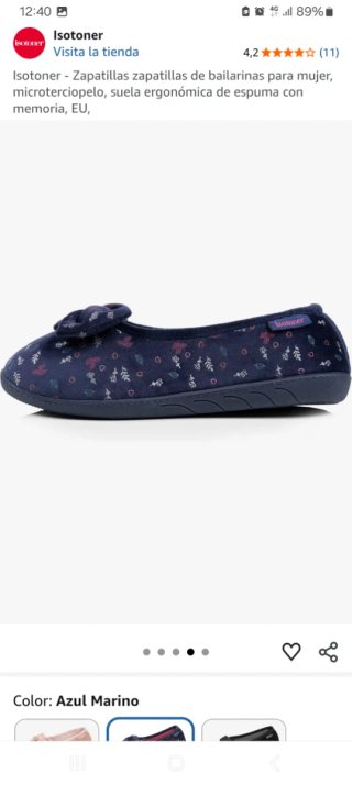 Zapatillas Isotoner Azules